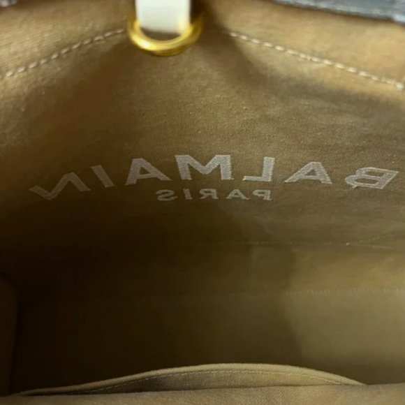 Balmain Small B-Army Sky Print Canvas Shopper - Picture 6 of 7